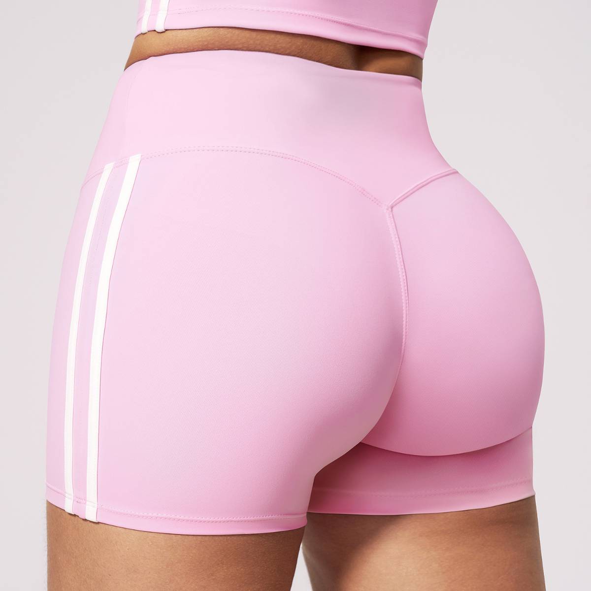 Womens Sports Activewear78%nylon 22%spandex Yoga Sets Z-4506 - shorts print logo 4