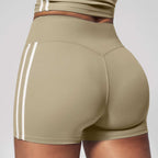 Womens Sports Activewear78%nylon 22%spandex Yoga Sets Z-4506 - shorts print logo 6