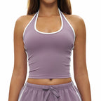 Womens Sports Activewear78%nylon 22%spandex Yoga Sets Z-4506 - tank top print logo 1