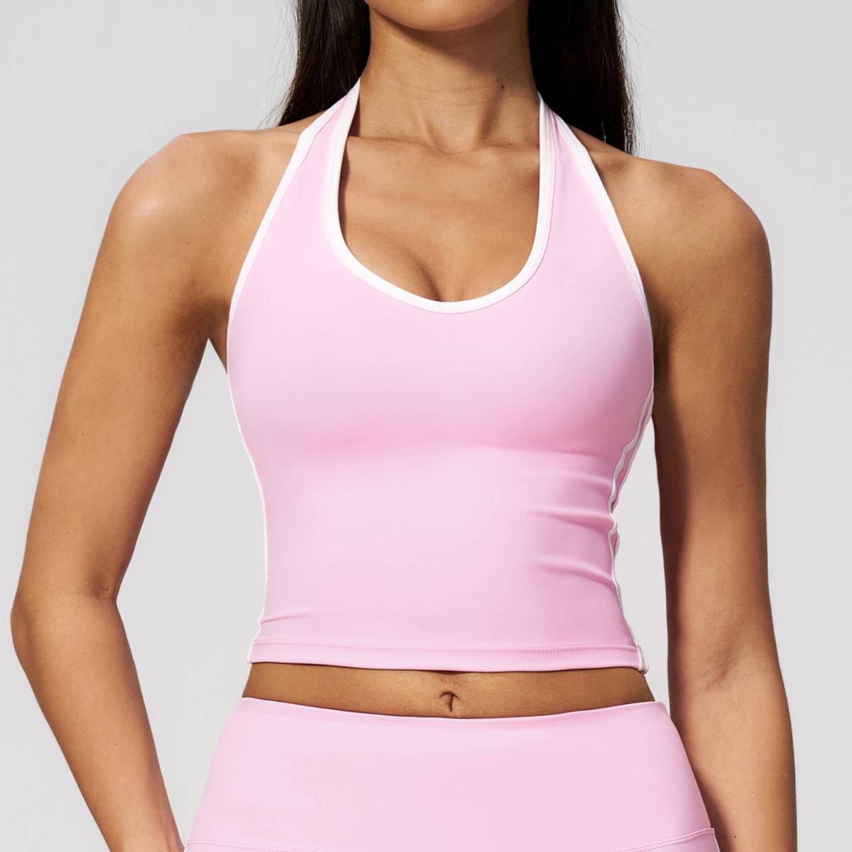 Womens Sports Activewear78%nylon 22%spandex Yoga Sets Z-4506 - tank top print logo 2