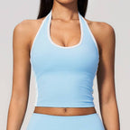 Womens Sports Activewear78%nylon 22%spandex Yoga Sets Z-4506 - tank top print logo 3