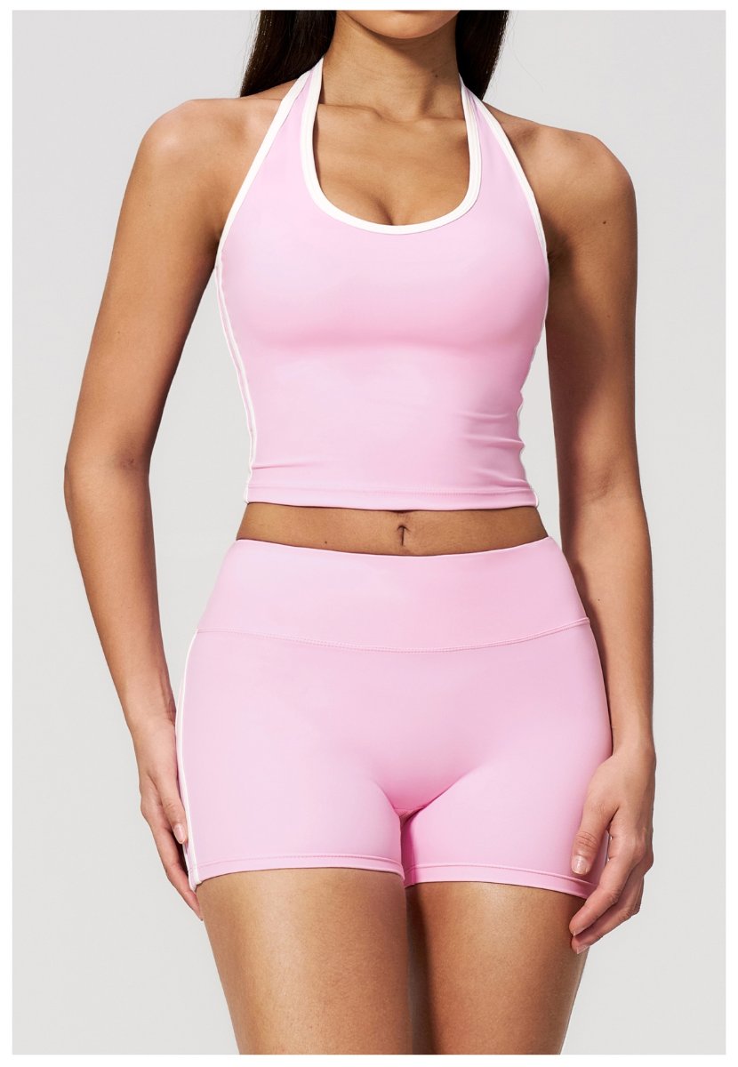 Womens Sports Activewear78%nylon 22%spandex Yoga Sets Z-4506 - tank top print logo 9
