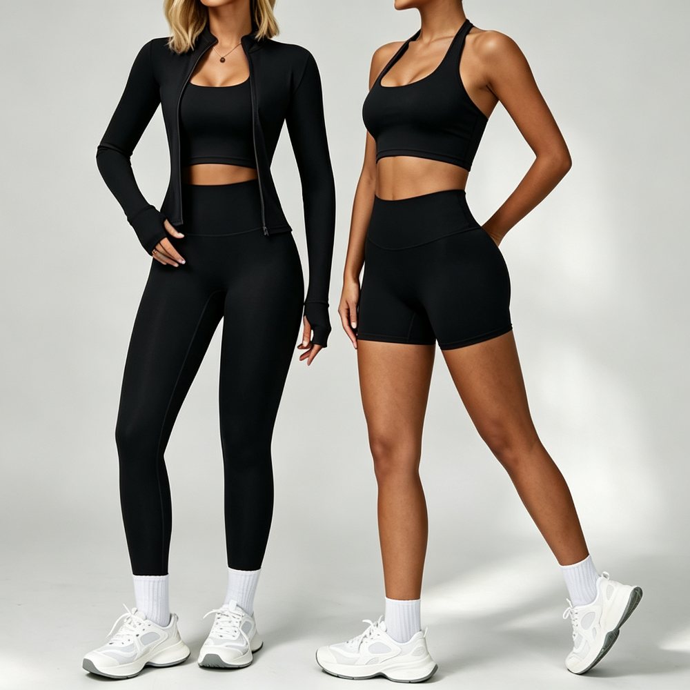 Womens Fitness 78%Nylon 22%Spandex Yoga Set Z-6116 Set print logo 72