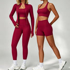 Womens Fitness 78%Nylon 22%Spandex Yoga Set Z-6116 Set print logo 1