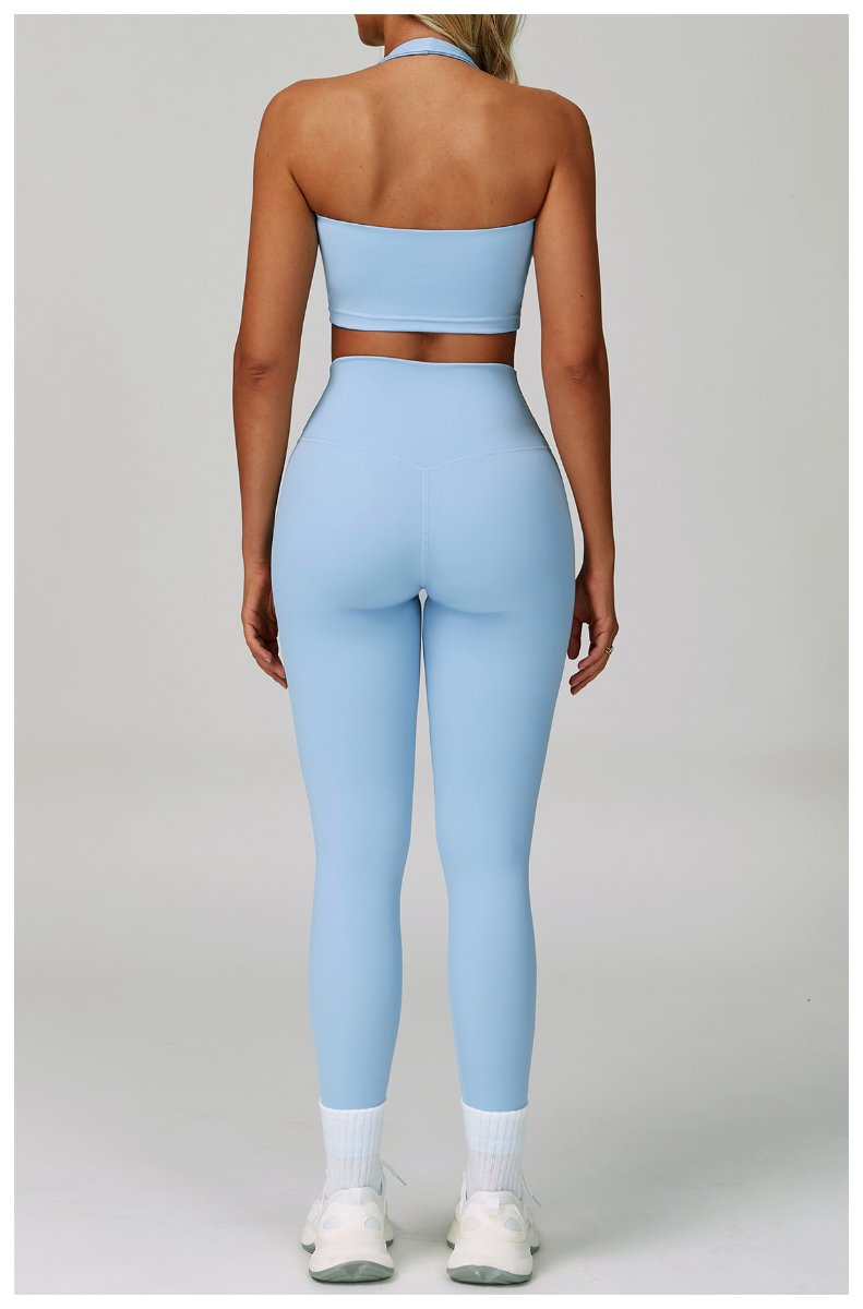 Womens Fitness 78%Nylon 22%Spandex Yoga Set Z-6116 Set print logo 45