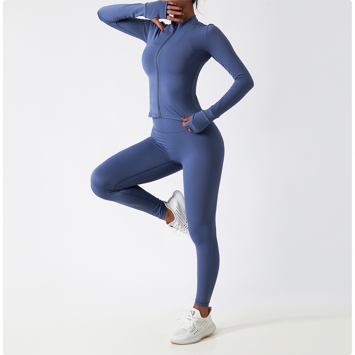 Womens Fitness 78%Nylon 22%Spandex Yoga Set Z-6116 Set print logo 66