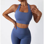 Womens Fitness 78%Nylon 22%Spandex Yoga Set Z-6116 Set print logo 63