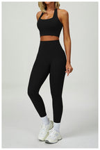Womens Fitness 78%Nylon 22%Spandex Yoga Set Z-6116 Set print logo 59