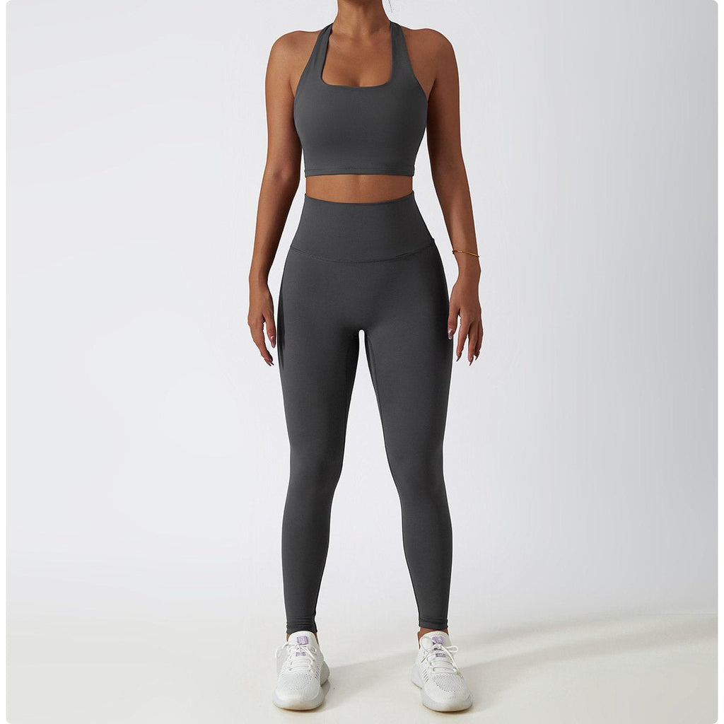 Womens Fitness 78%Nylon 22%Spandex Yoga Set Z-6116 Set print logo 68