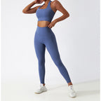 Womens Fitness 78%Nylon 22%Spandex Yoga Set Z-6116 - Leggings print logo 55