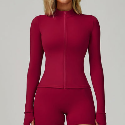 Womens Fitness 78%Nylon 22%Spandex Yoga Set Z-6116 - jackets