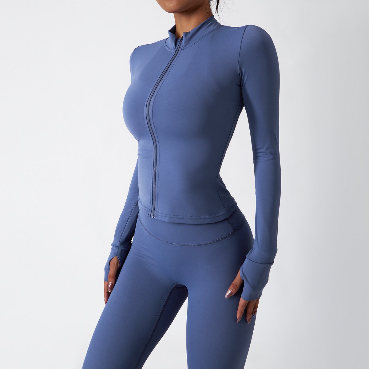 Womens Fitness 78%Nylon 22%Spandex Yoga Set Z-6116 Set print logo 31