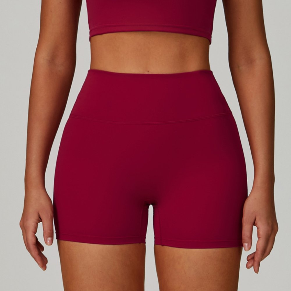 Womens Fitness 78%Nylon 22%Spandex Yoga Set Z-6116 - shorts print logo 1
