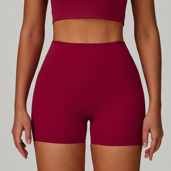 Womens Fitness 78%Nylon 22%Spandex Yoga Set Z-6116 - shorts print logo 1