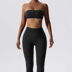 Womens Fitness Strapless 78%Nylon 22%Spandex Sports Bra Z-8075 print logo 6