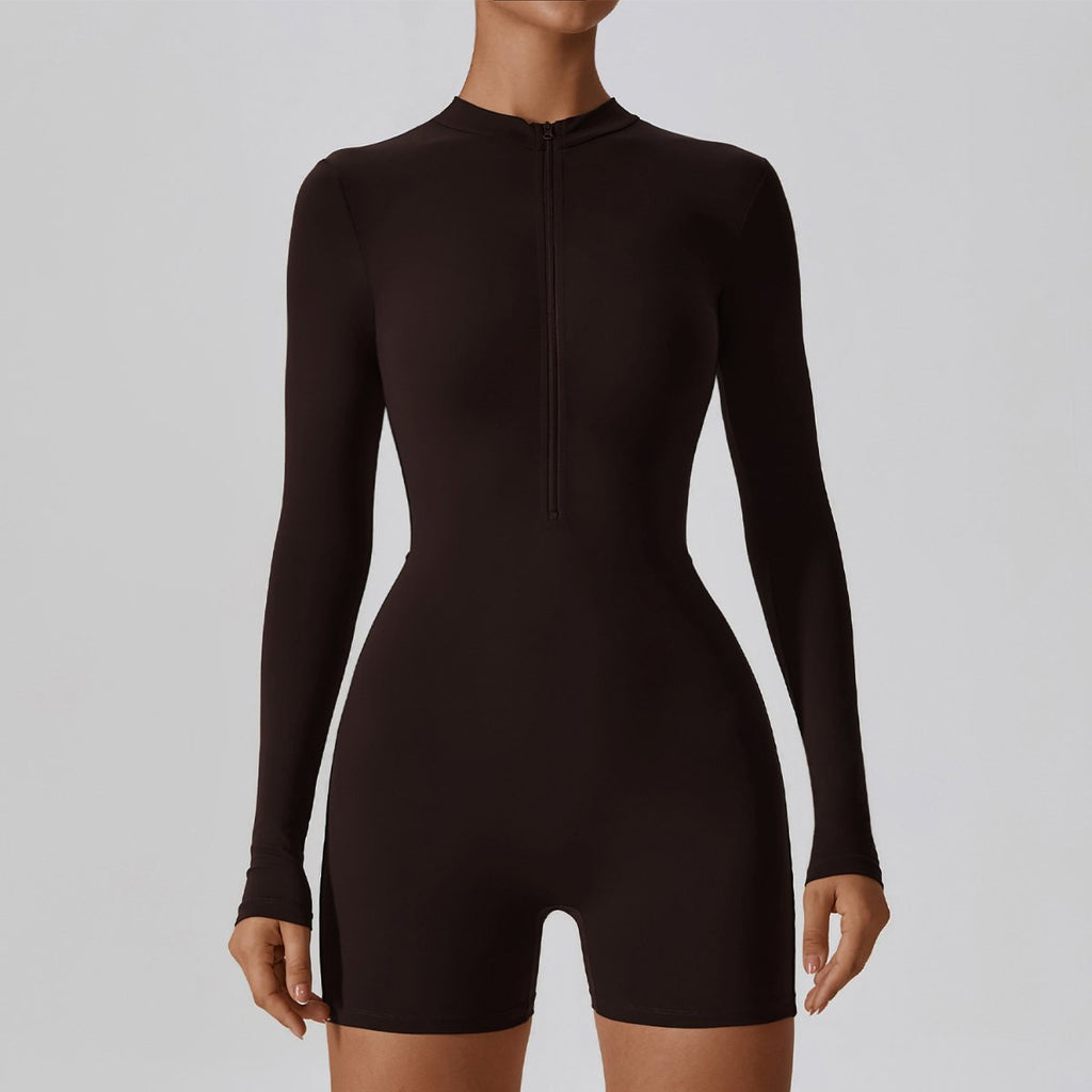 Womens Yoga Training 78% nylon 22% spandex Bodysuit Z-8194 print logo 5