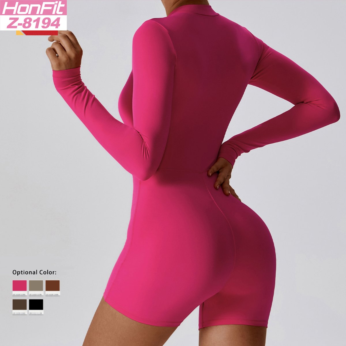 Womens Yoga Training 78% nylon 22% spandex Bodysuit Z-8194 print logo 26