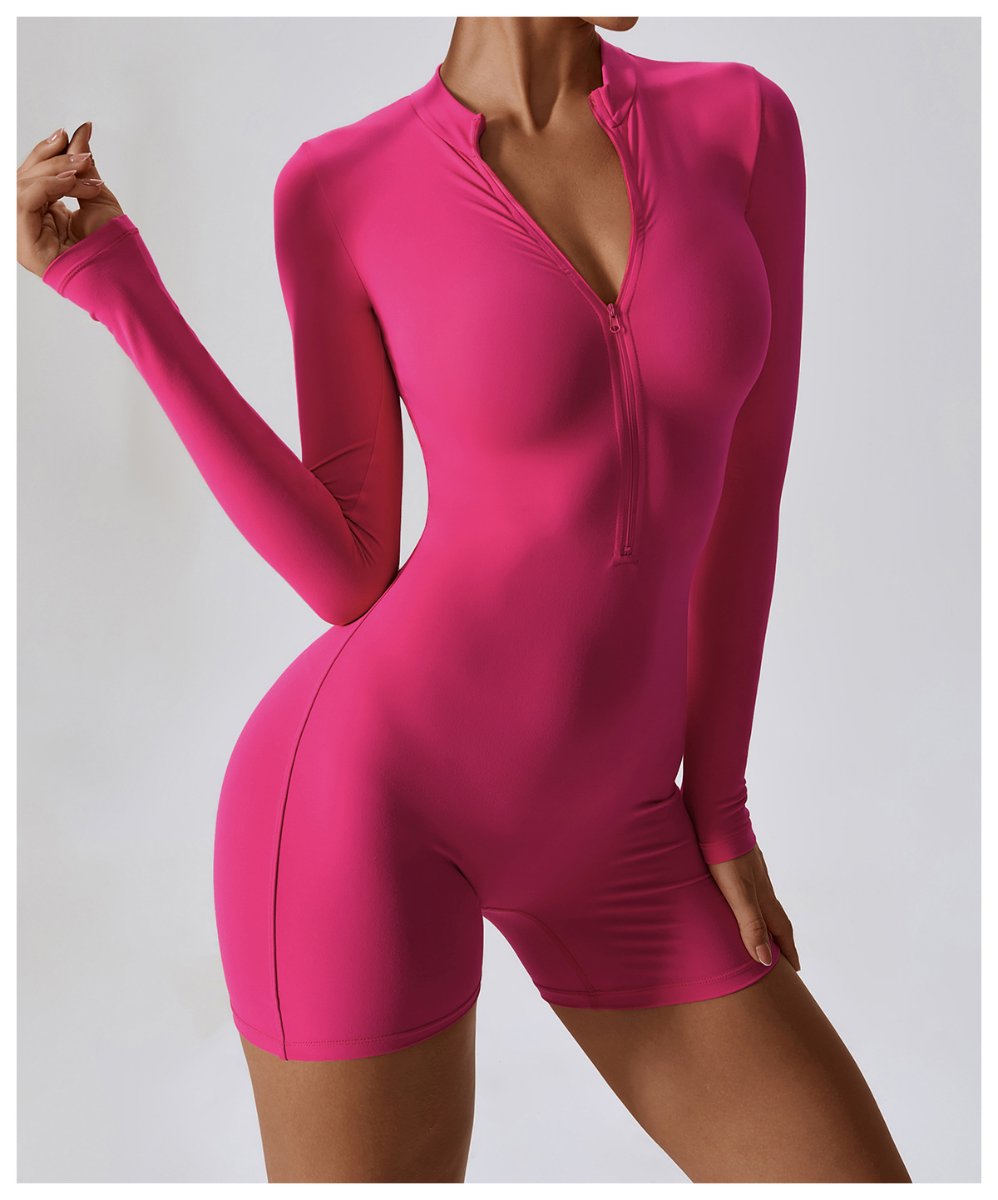 Womens Yoga Training 78% nylon 22% spandex Bodysuit Z-8194 print logo 44
