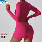 Womens Yoga Training 78% nylon 22% spandex Bodysuit Z-8194 print logo 16