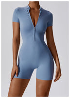 Womens Sports Workout 78% nylon 22% spandex Bodysuit Z-8294 print logo 31