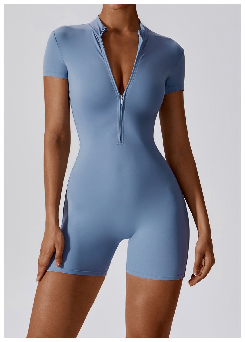Womens Sports Workout 78% nylon 22% spandex Bodysuit Z-8294 print logo 31