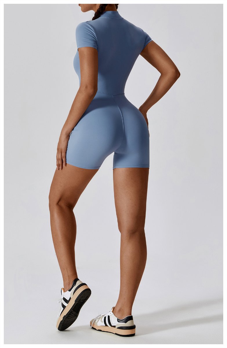 Womens Sports Workout 78% nylon 22% spandex Bodysuit Z-8294 print logo 33