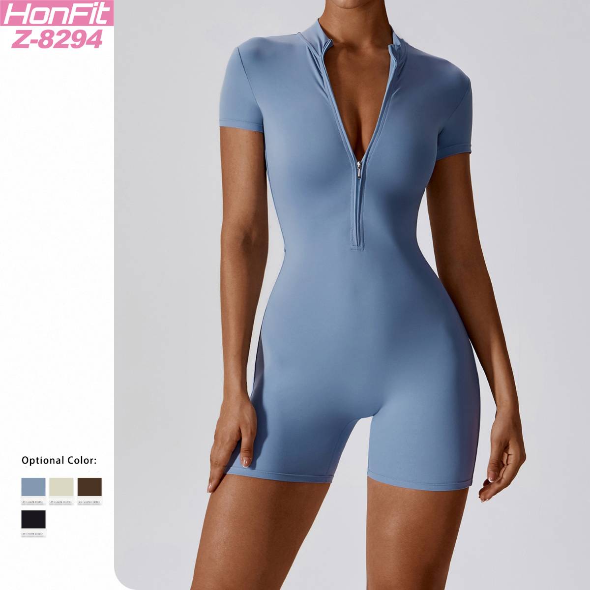 Womens Sports Workout 78% nylon 22% spandex Bodysuit Z-8294 print logo 23