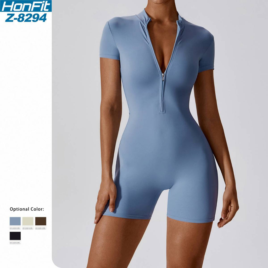 Womens Sports Workout 78% nylon 22% spandex Bodysuit Z-8294 print logo 16