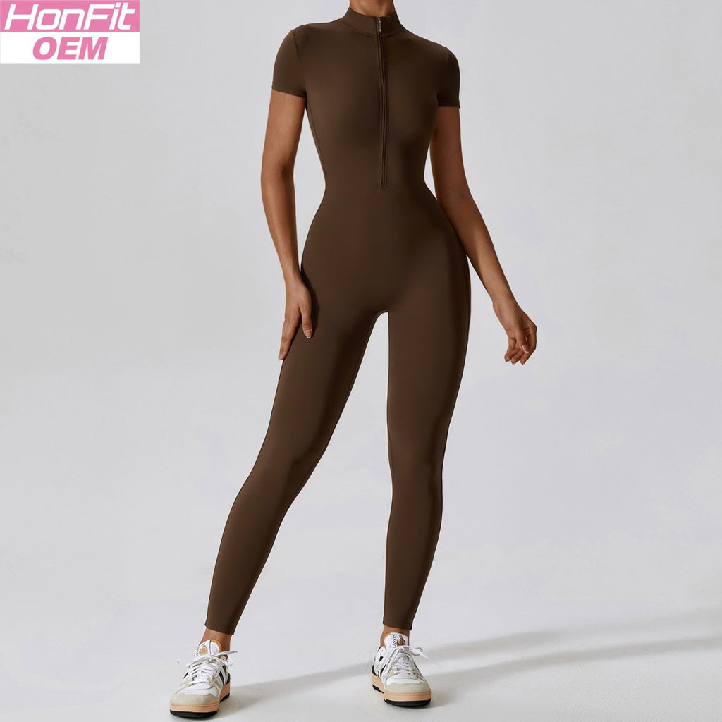 Womens Training Fitness 78% nylon 22% spandex Bodysuit Z-8305 print logo 13