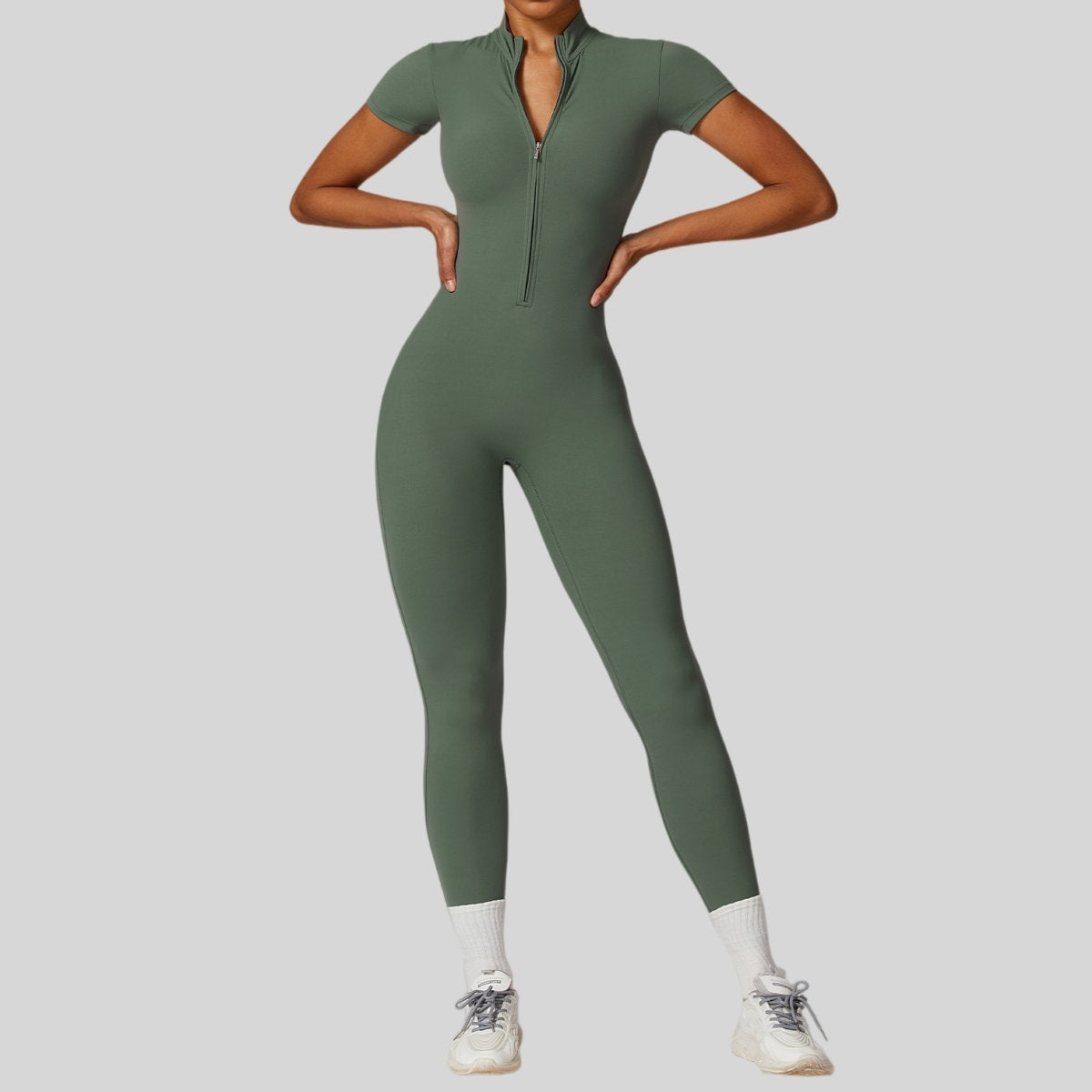 Womens Training Fitness 78% nylon 22% spandex Bodysuit Z-8305 print logo 1