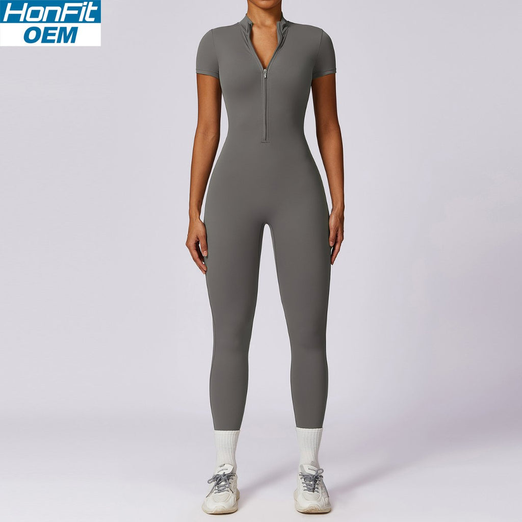 Womens Training Fitness 78% nylon 22% spandex Bodysuit Z-8305 print logo 33