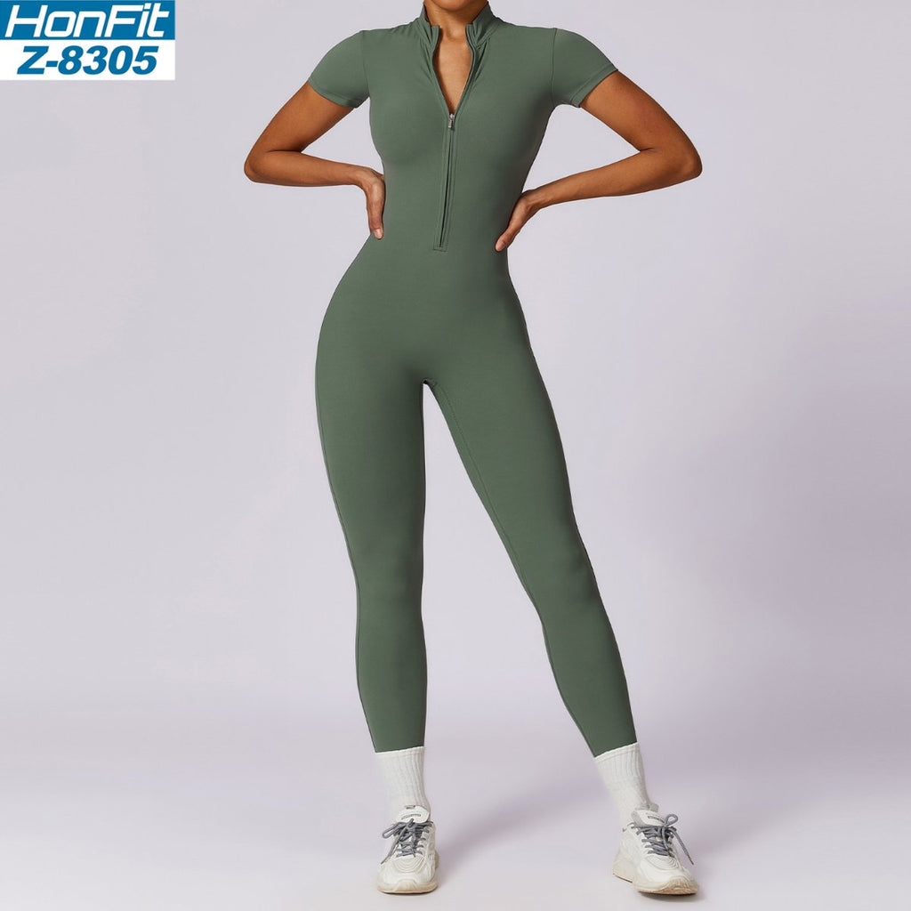 Womens Training Fitness 78% nylon 22% spandex Bodysuit Z-8305 print logo 22