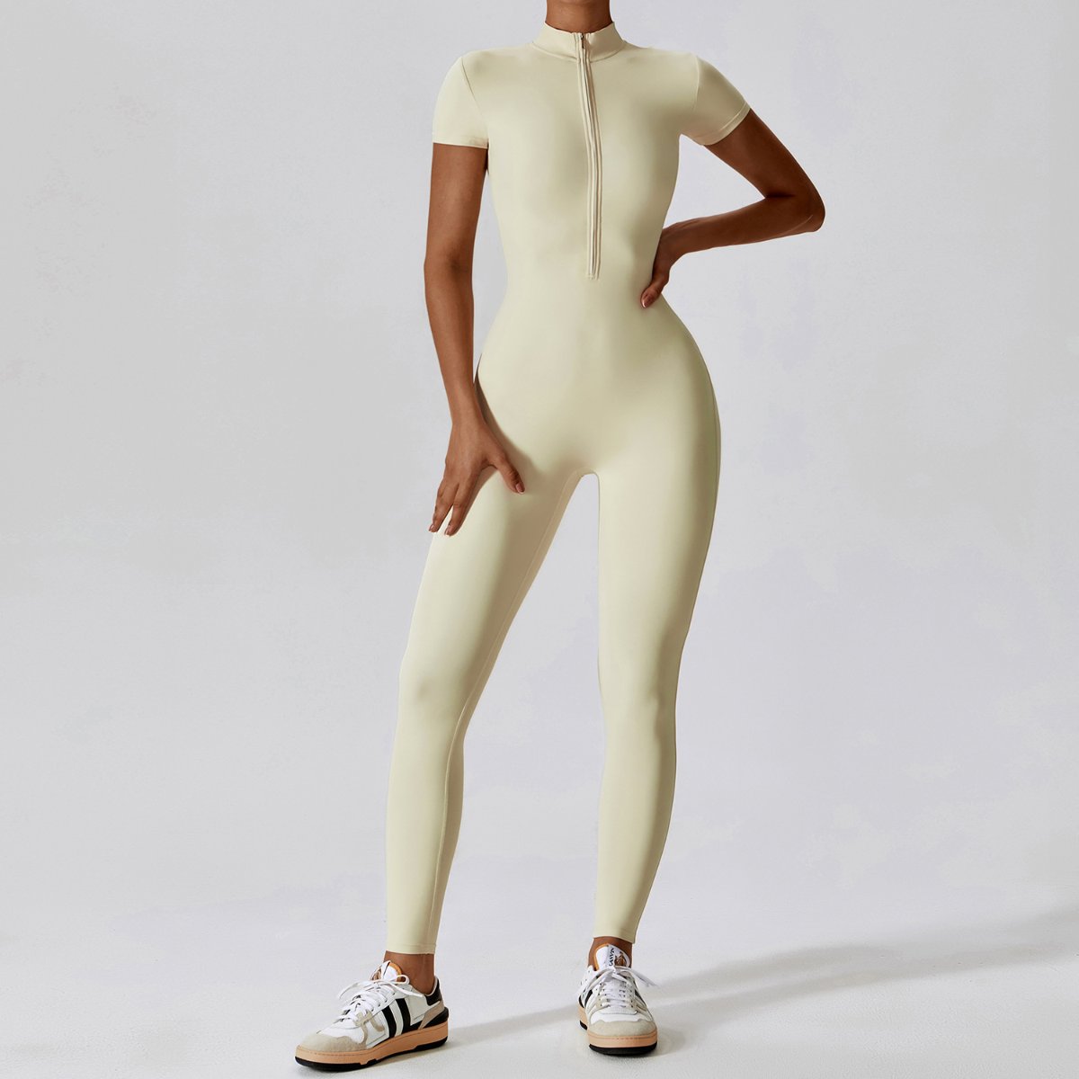 Womens Training Fitness 78% nylon 22% spandex Bodysuit Z-8305 print logo 6