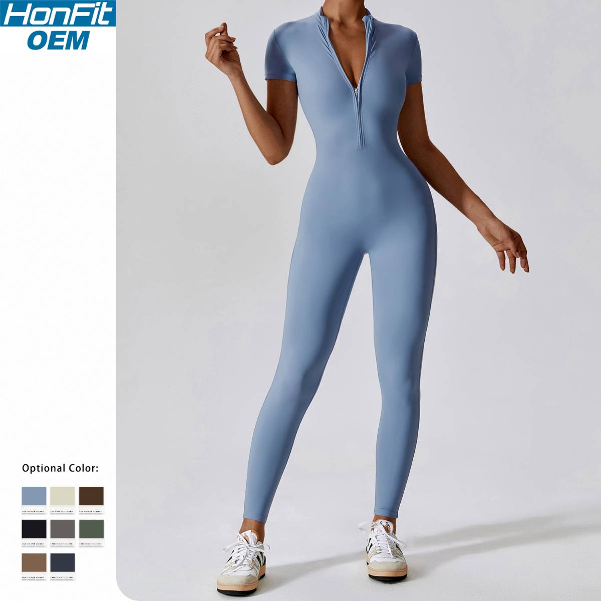 Womens Training Fitness 78% nylon 22% spandex Bodysuit Z-8305 print logo 34