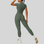 Womens Training Fitness 78% nylon 22% spandex Bodysuit Z-8305 print logo 2