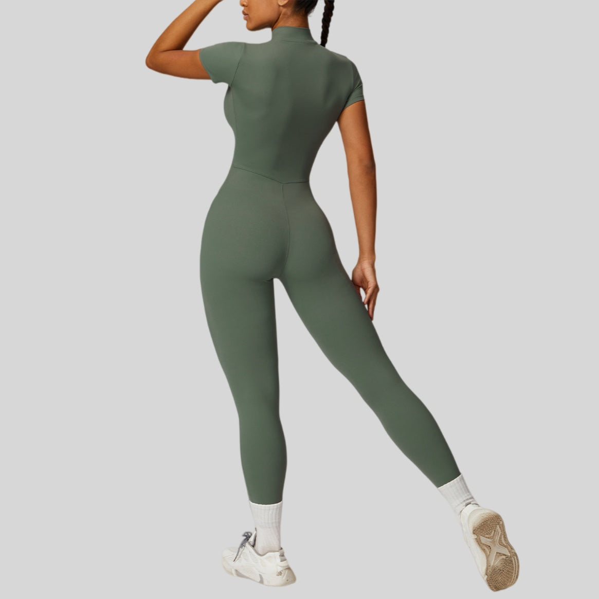 Womens Training Fitness 78% nylon 22% spandex Bodysuit Z-8305 print logo 2