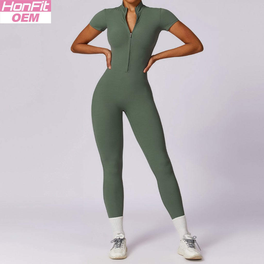 Womens Training Fitness 78% nylon 22% spandex Bodysuit Z-8305 print logo 15