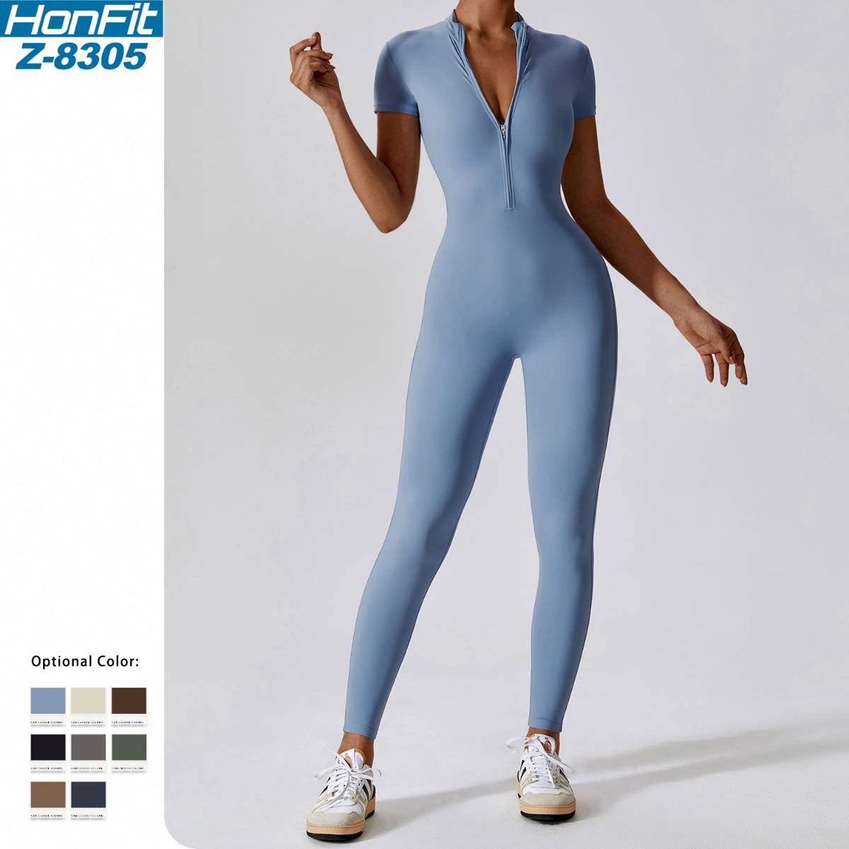 Womens Training Fitness 78% nylon 22% spandex Bodysuit Z-8305 print logo 24