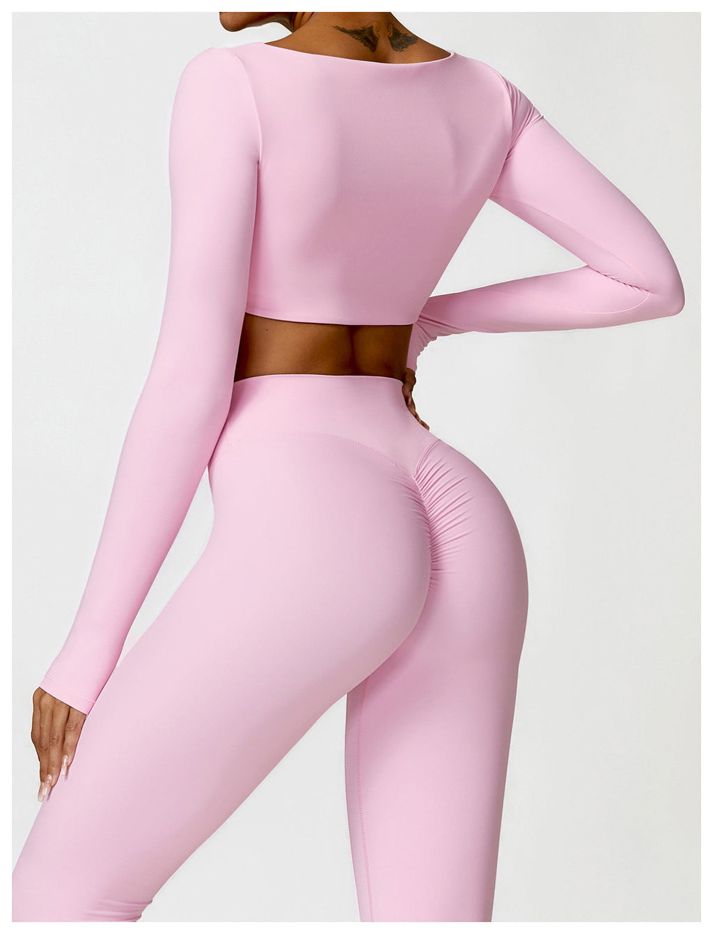 Womens Yoga 78%Nylon 22%spandex Long Sleeve Shirts Z-8518