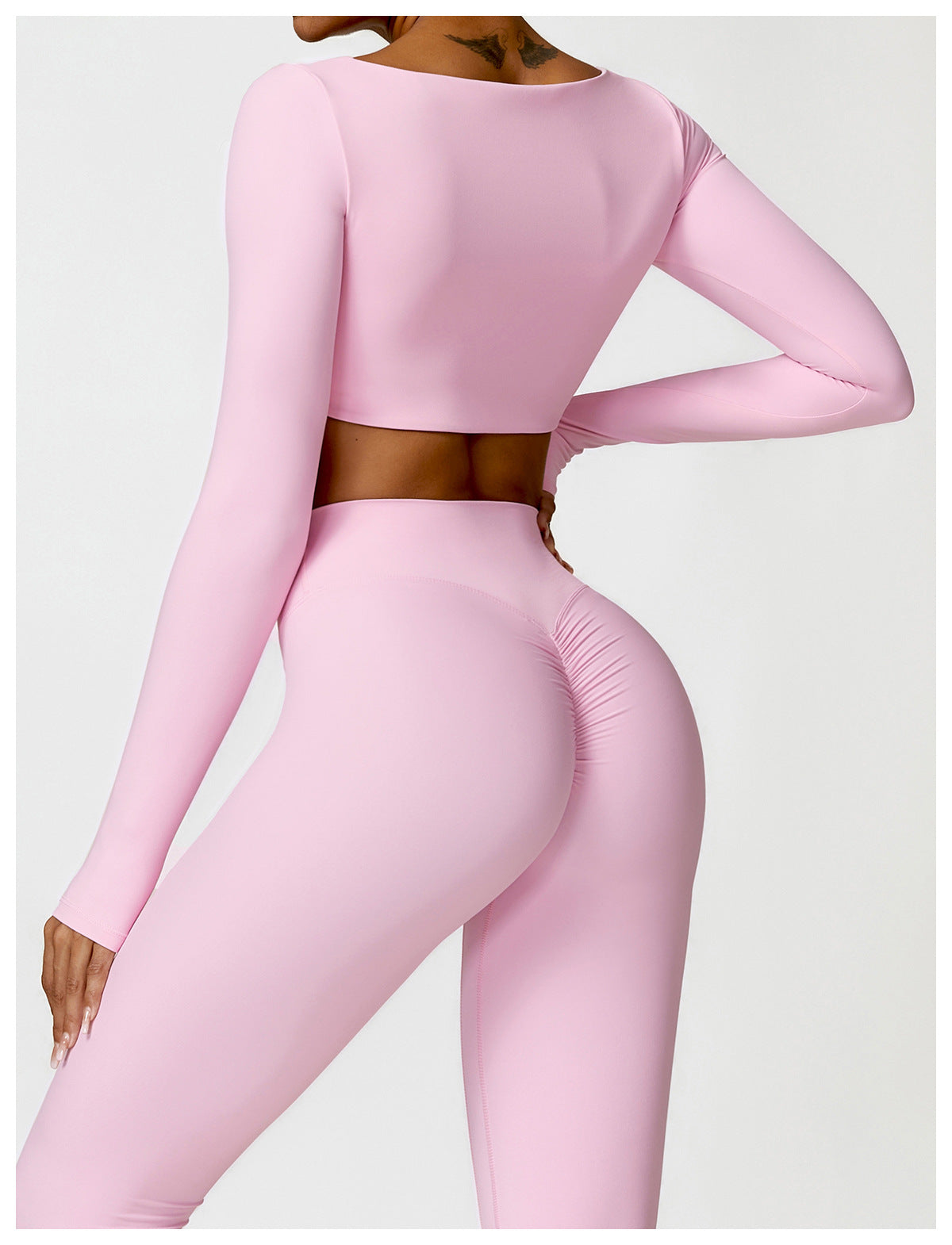 Womens Yoga 78%Nylon 22%spandex Long Sleeve Shirts Z-8518