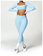 Womens Yoga 78%Nylon 22%spandex Long Sleeve Shirts Z-8518