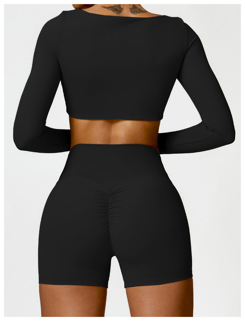 Womens Yoga 78%Nylon 22%spandex Long Sleeve Shirts Z-8518