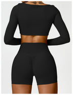 Womens Yoga 78%Nylon 22%spandex Long Sleeve Shirts Z-8518