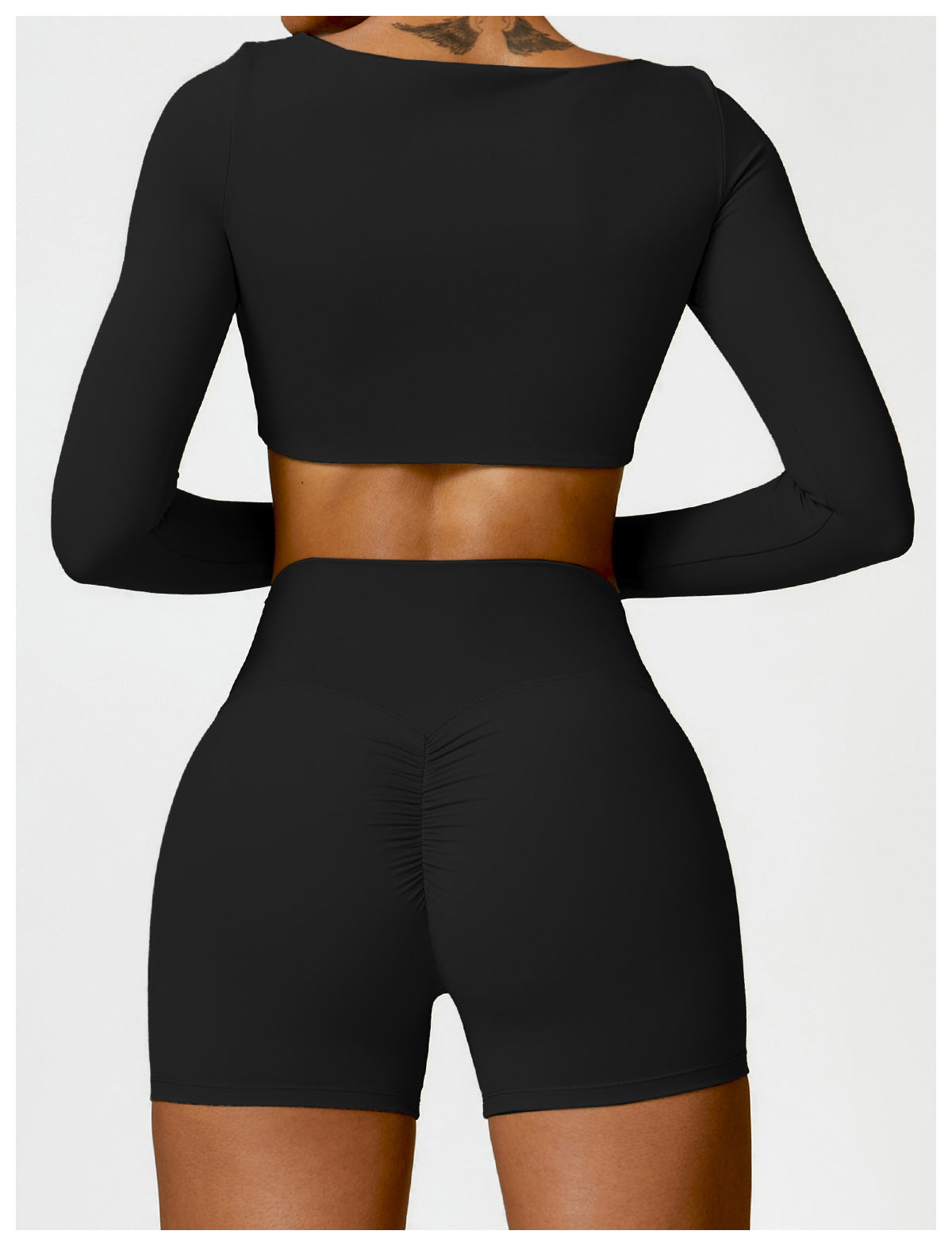 Womens Yoga 78%Nylon 22%spandex Long Sleeve Shirts Z-8518