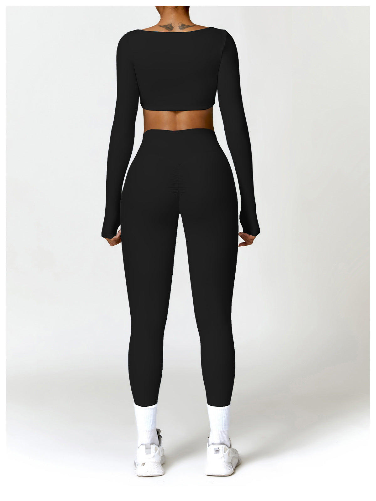 Womens Yoga 78%Nylon 22%spandex Long Sleeve Shirts Z-8518