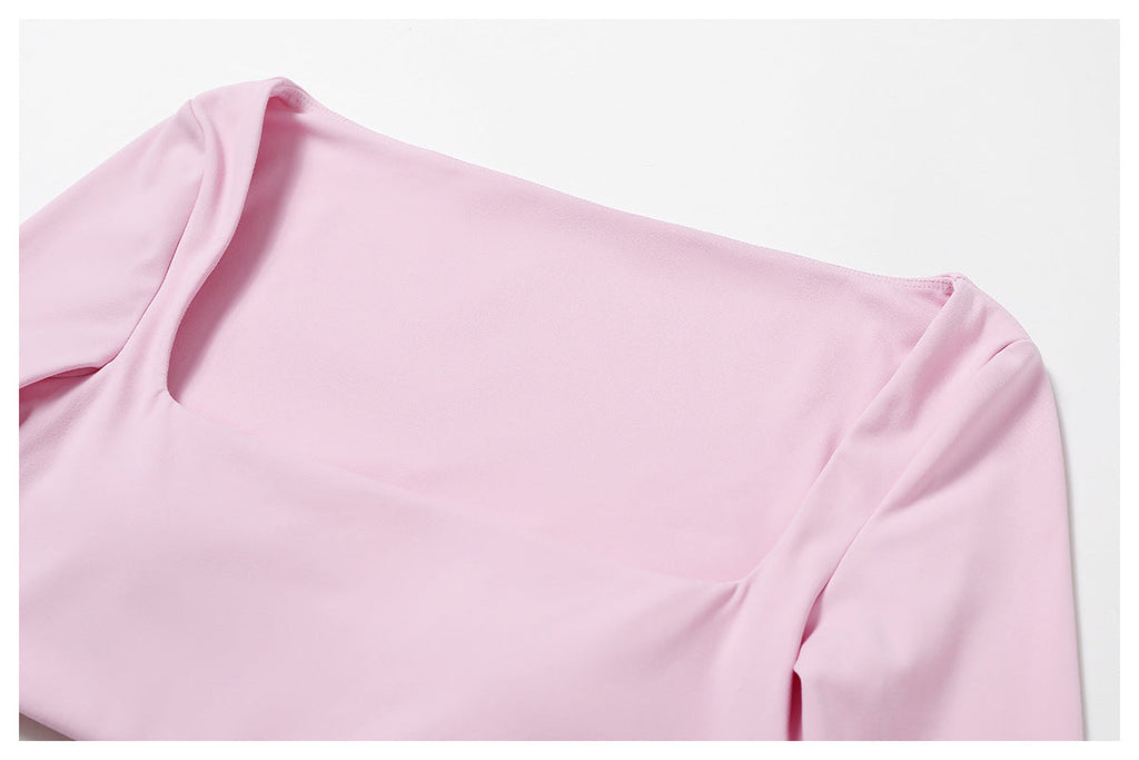 Womens Yoga 78%Nylon 22%spandex Long Sleeve Shirts Z-8518