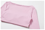 Womens Yoga 78%Nylon 22%spandex Long Sleeve Shirts Z-8518