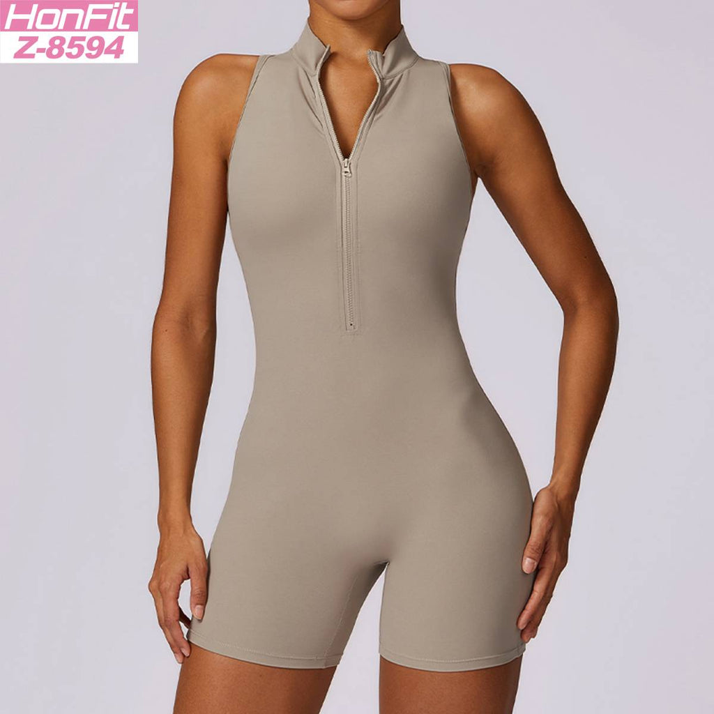 Womens Yoga Workout 78% nylon 22% spandex Bodysuit Z-8594 print logo 23