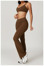 Womens Gym Workout 75%nylon 25%spandex Yoga Set Z-8799 - leggings print logo 36