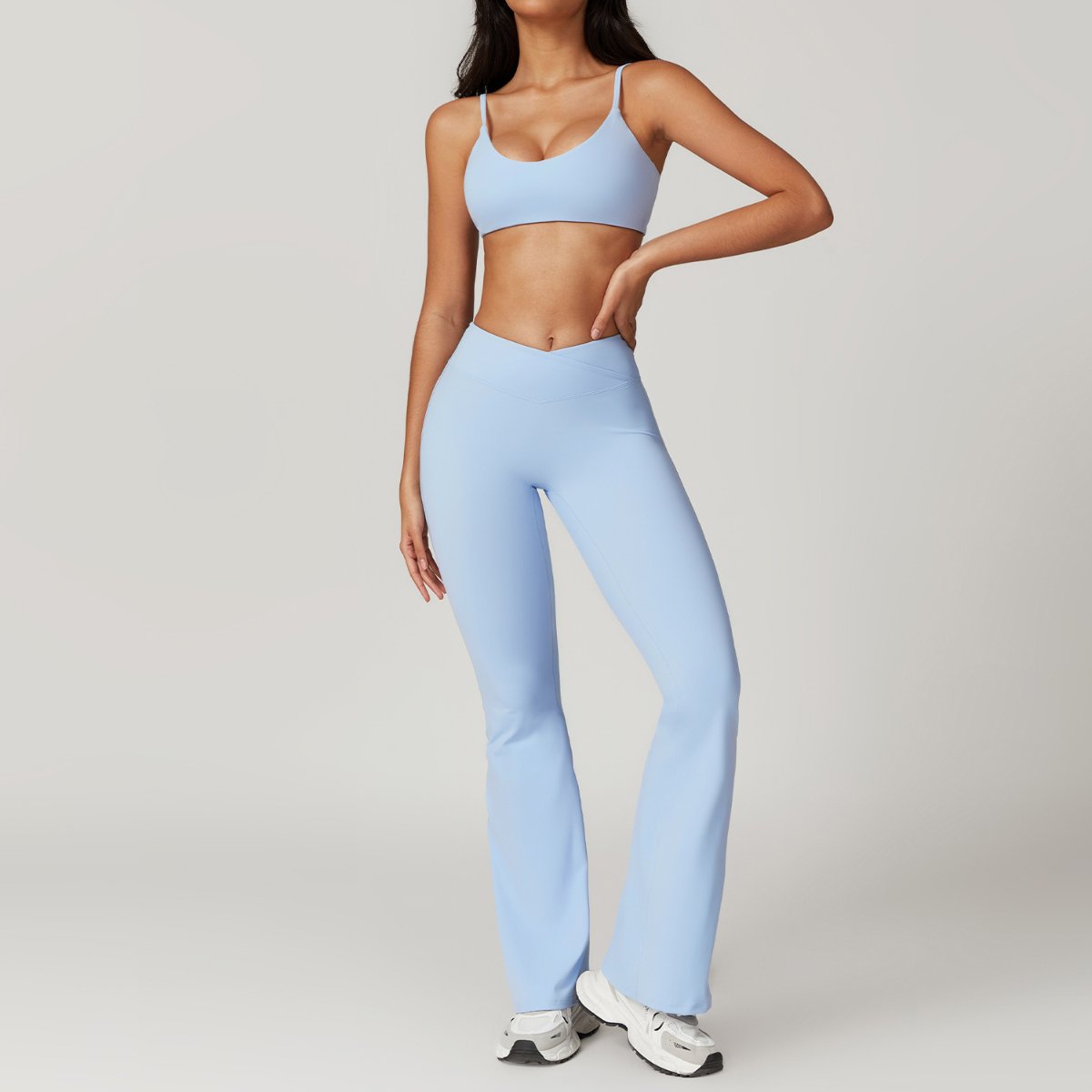 Womens Gym Workout 75%nylon 25%spandex Yoga Set Z-8799 - leggings print logo 15